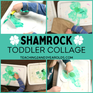 Toddler Shamrock Art {Simple Collage!}