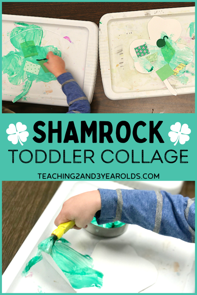 Toddler Shamrock Art {Simple Collage!}