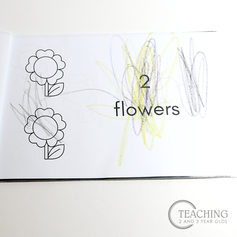 Garden Flowers Printable Counting Book
