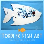 Easy and Fun Toddler Fish Craft {Printable Template}
