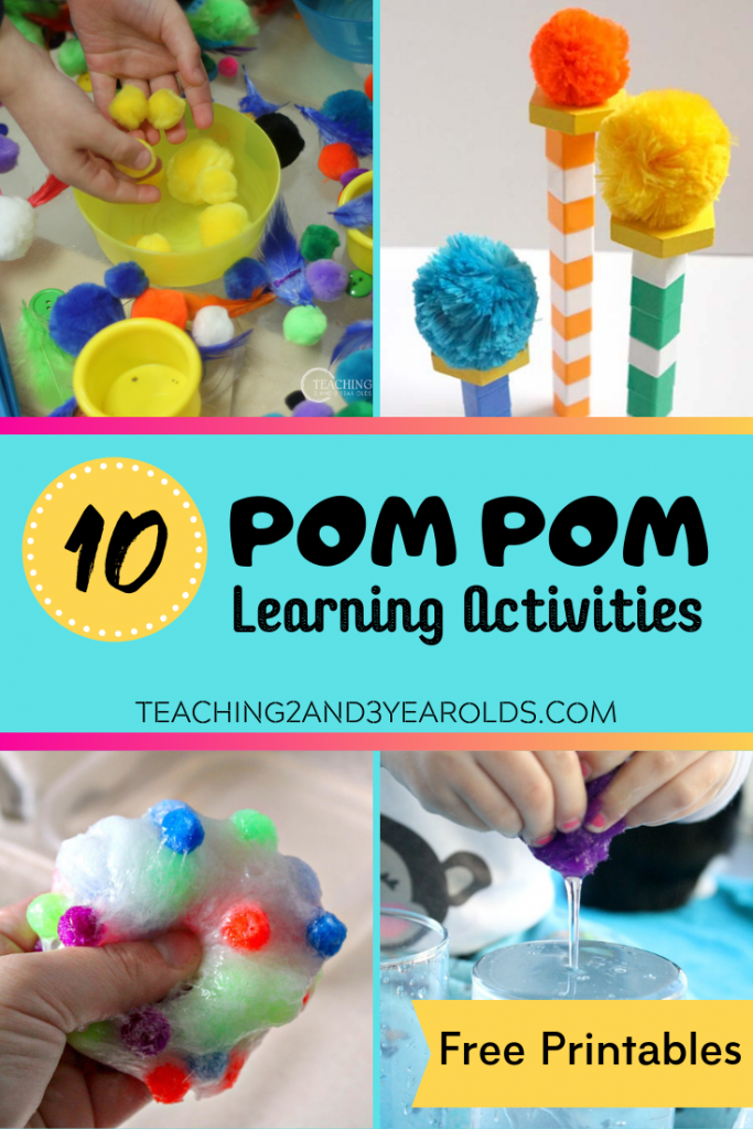 10 Pom Pom Learning Activities for Toddlers and Preschoolers