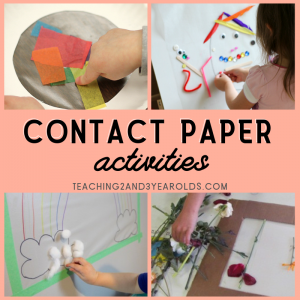 Contact Paper Activities for Toddlers and Preschoolers