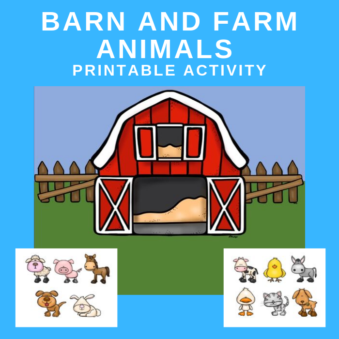 Free Barn and Farm Animals Printable Activity