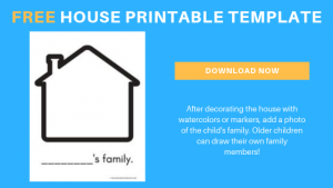 Free Family House Printable for Toddlers and Preschoolers