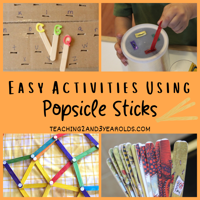 10 Easy Popsicle Stick Activities for Toddlers and Preschoolers