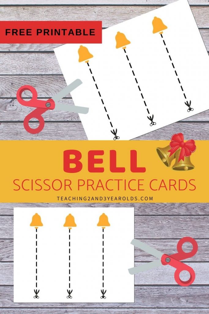 Free Bell Scissor Practice Printable Cards
