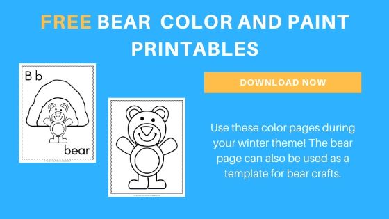 Bear Theme Color Pages {FREE}