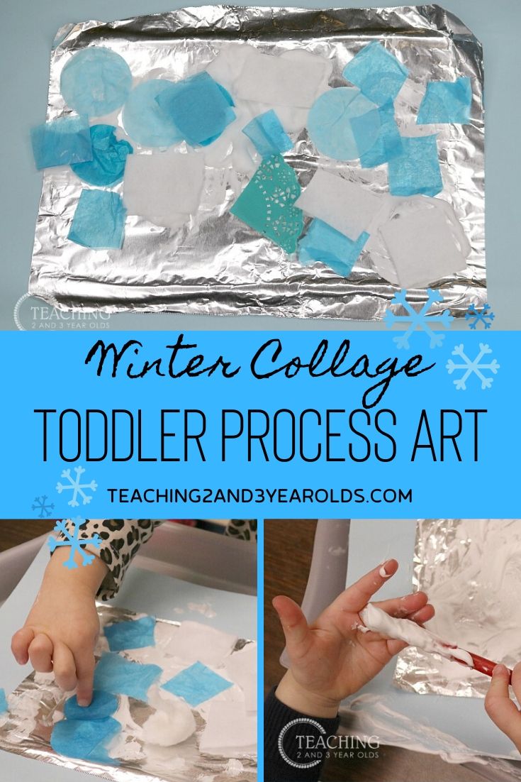 Easy Toddler Winter Art Collage