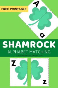 Shamrock Alphabet Activity {Free Printable}