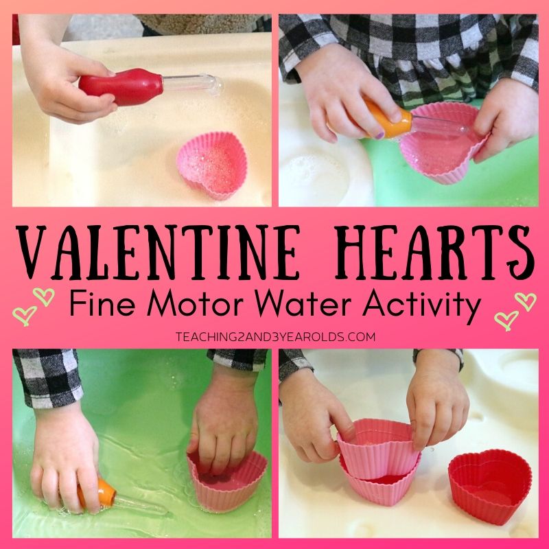 Filling the Hearts Valentine's Day Fine Motor Activity