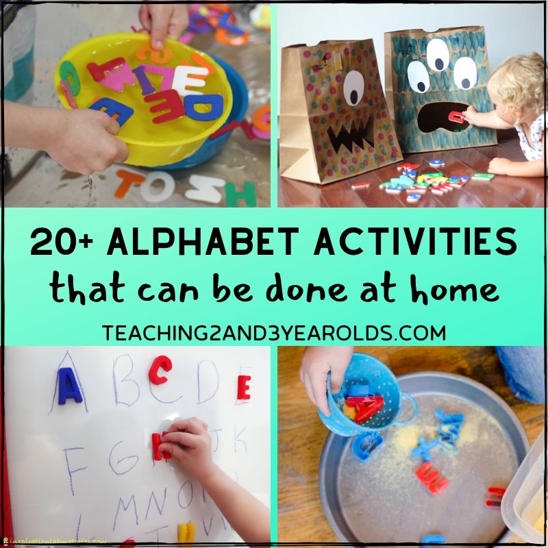 Toddler and Preschool Alphabet Activities for Home