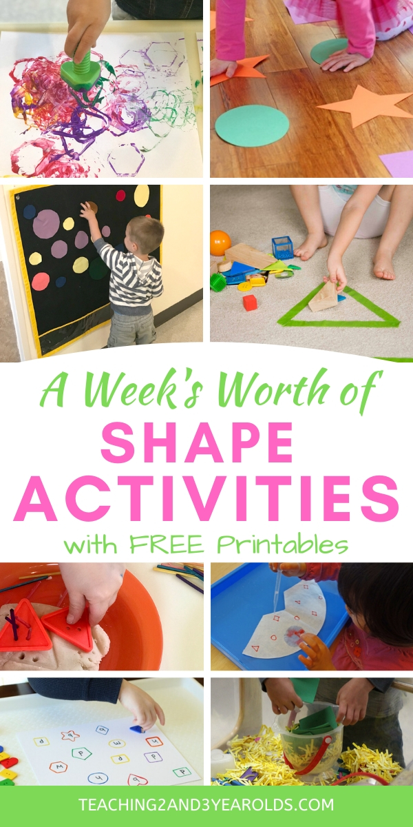 A Week's Worth of Shape Recognition Activities