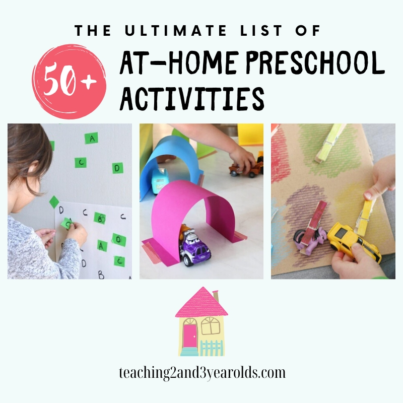 Ultimate List of 50+ At-Home Preschool Activities