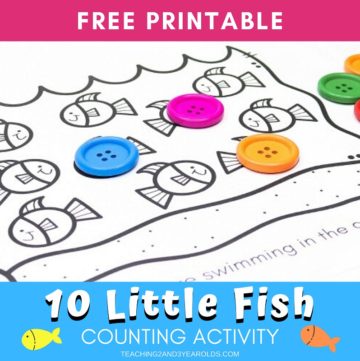 Fish Counting Activity for Preschool