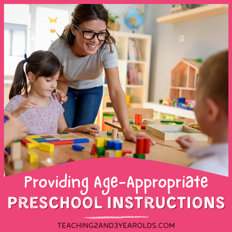 Providing Age-Appropriate Preschool Instructions