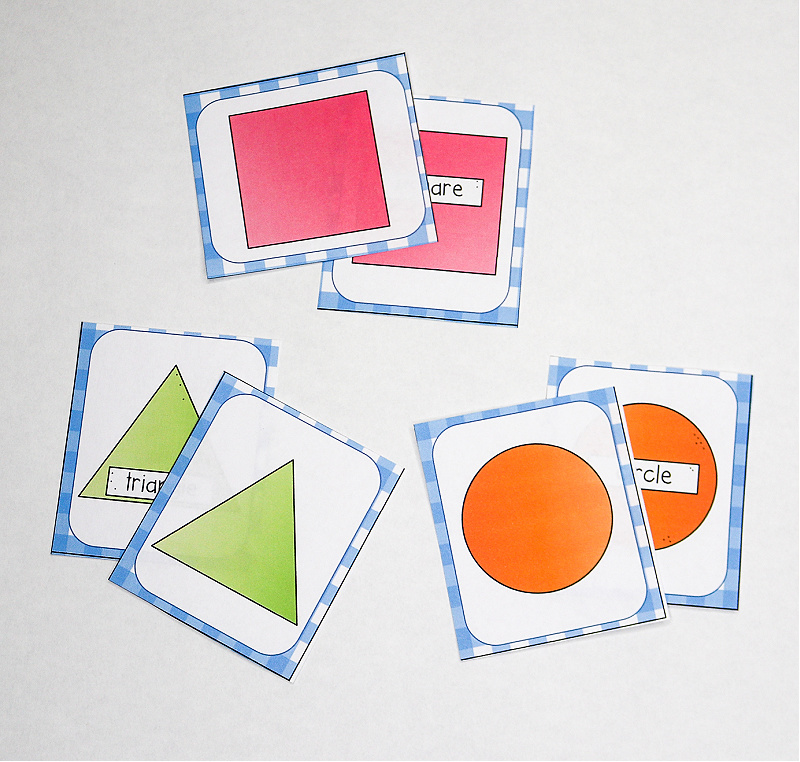 Practice Shapes With These Fun Matching Cards