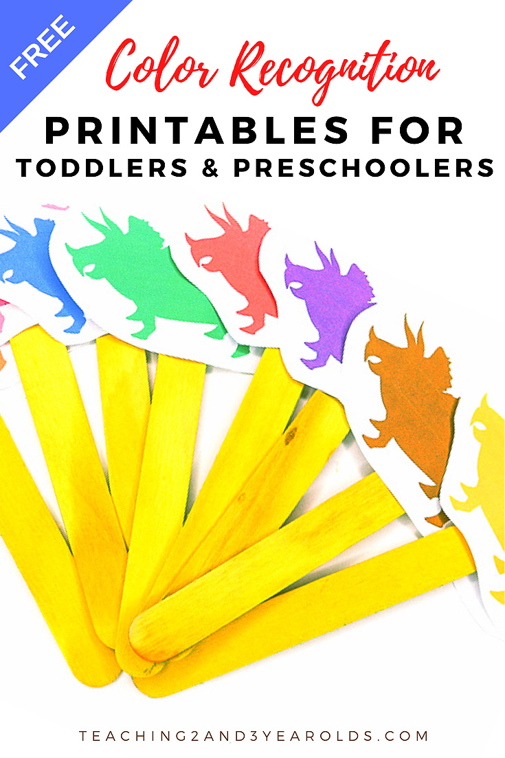 Free Toddler and Preschool Color Recognition Printables