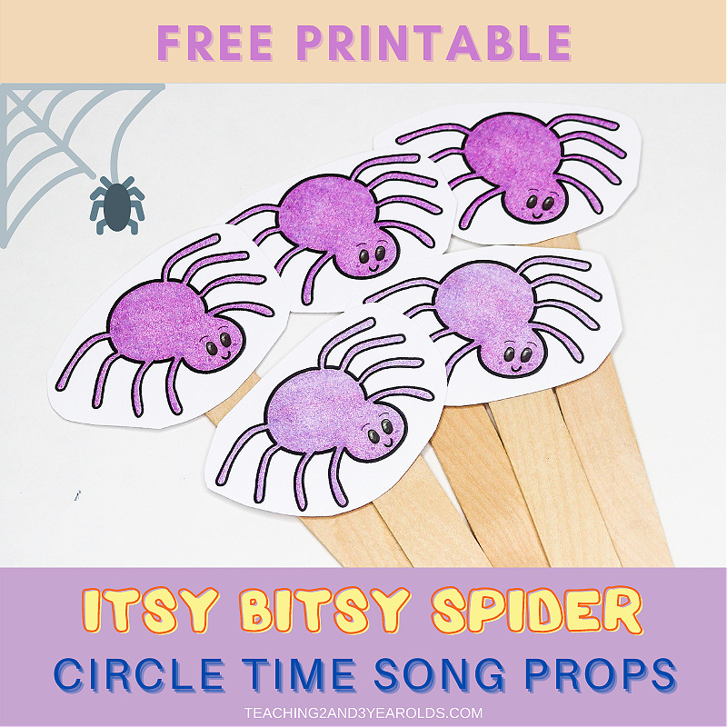 Itsy Bitsy Spider Printable Activity for Circle Time