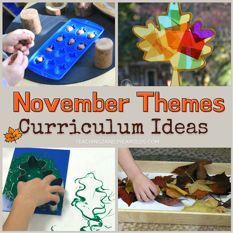 Toddler and Preschool November Theme Ideas