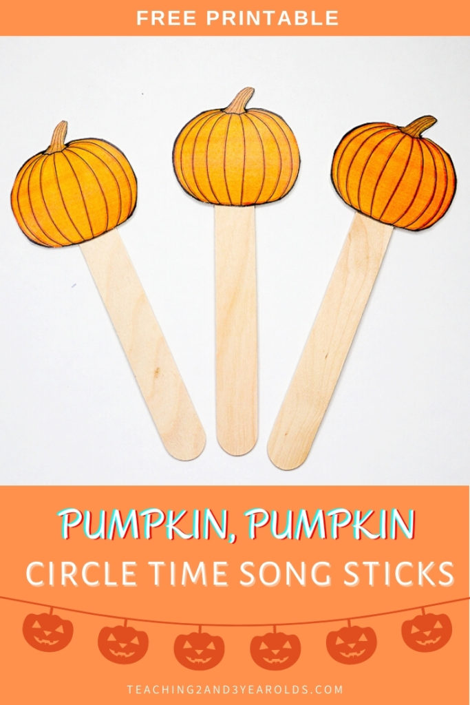 Pumpkin Themed Circle Time Printable Props