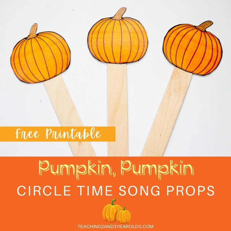 Pumpkin Themed Circle Time Printable Props