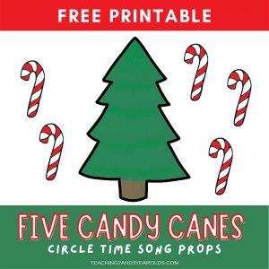 Five Little Candy Canes Activity for Circle Time
