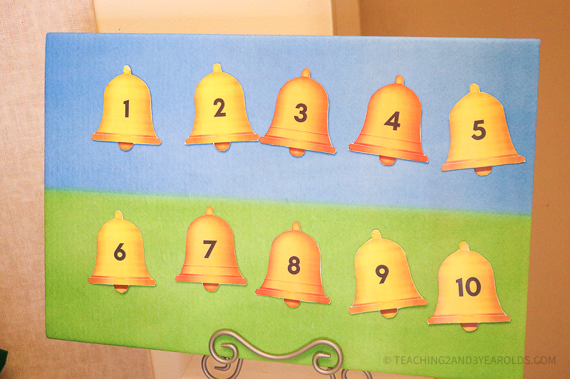 Christmas Bells Printable for Counting Activities