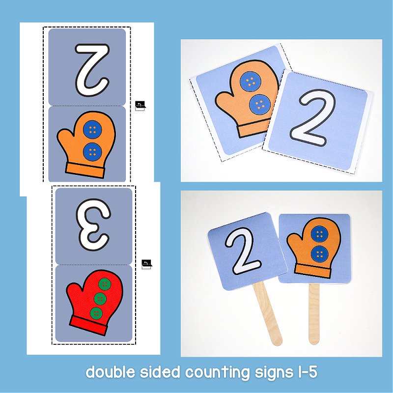 Printable Toddler Winter Counting Props