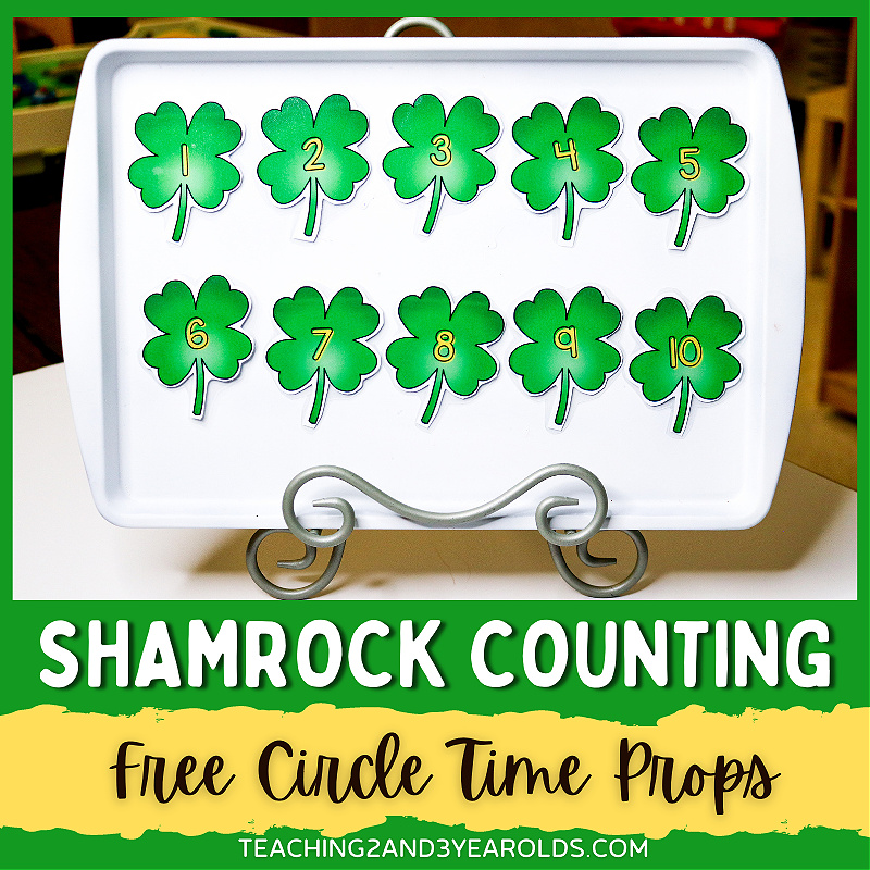 Printable St. Patrick's Day Counting Activity for Circle Time