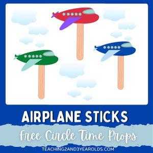 Printable Airplane Circle Time Props