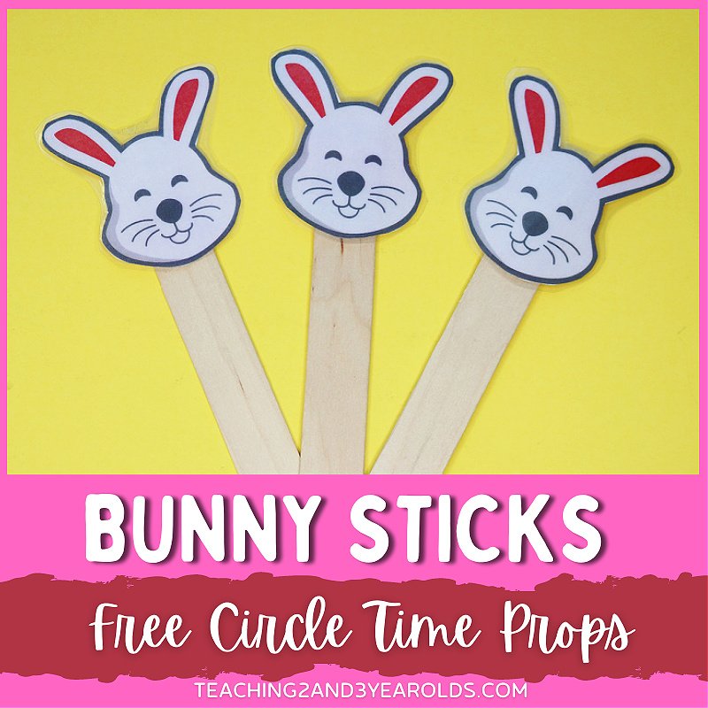Printable Bunny Easter Circle Time Props