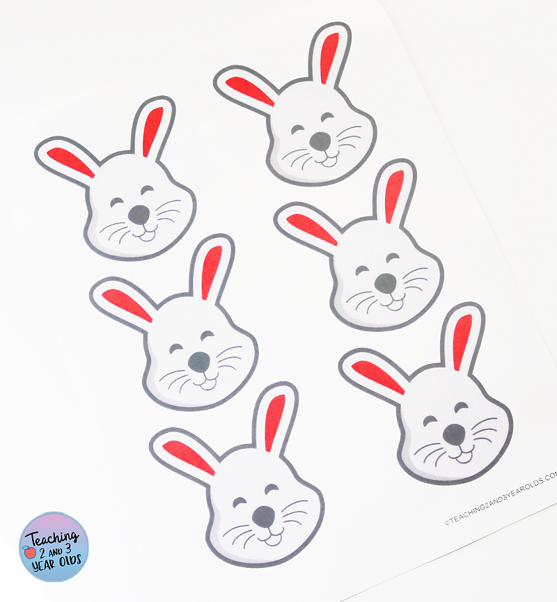 Printable Bunny Easter Circle Time Props