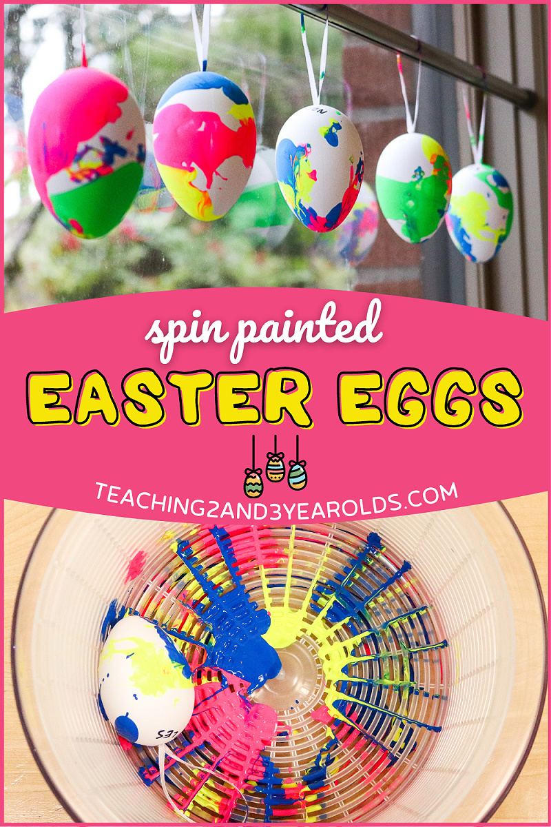 Easy Spin Art Easter Egg Activity