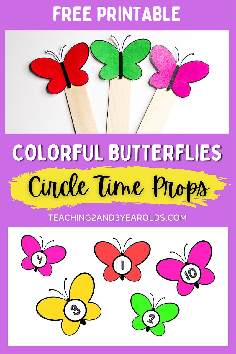 butterfly circle time props