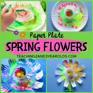 Easy Toddler and Preschool Paper Plate Flower Craft