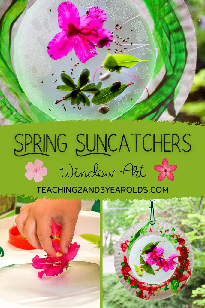 Flower Suncatcher Nature Craft for Preschoolers