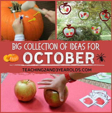 Toddler and Preschool October Theme Ideas