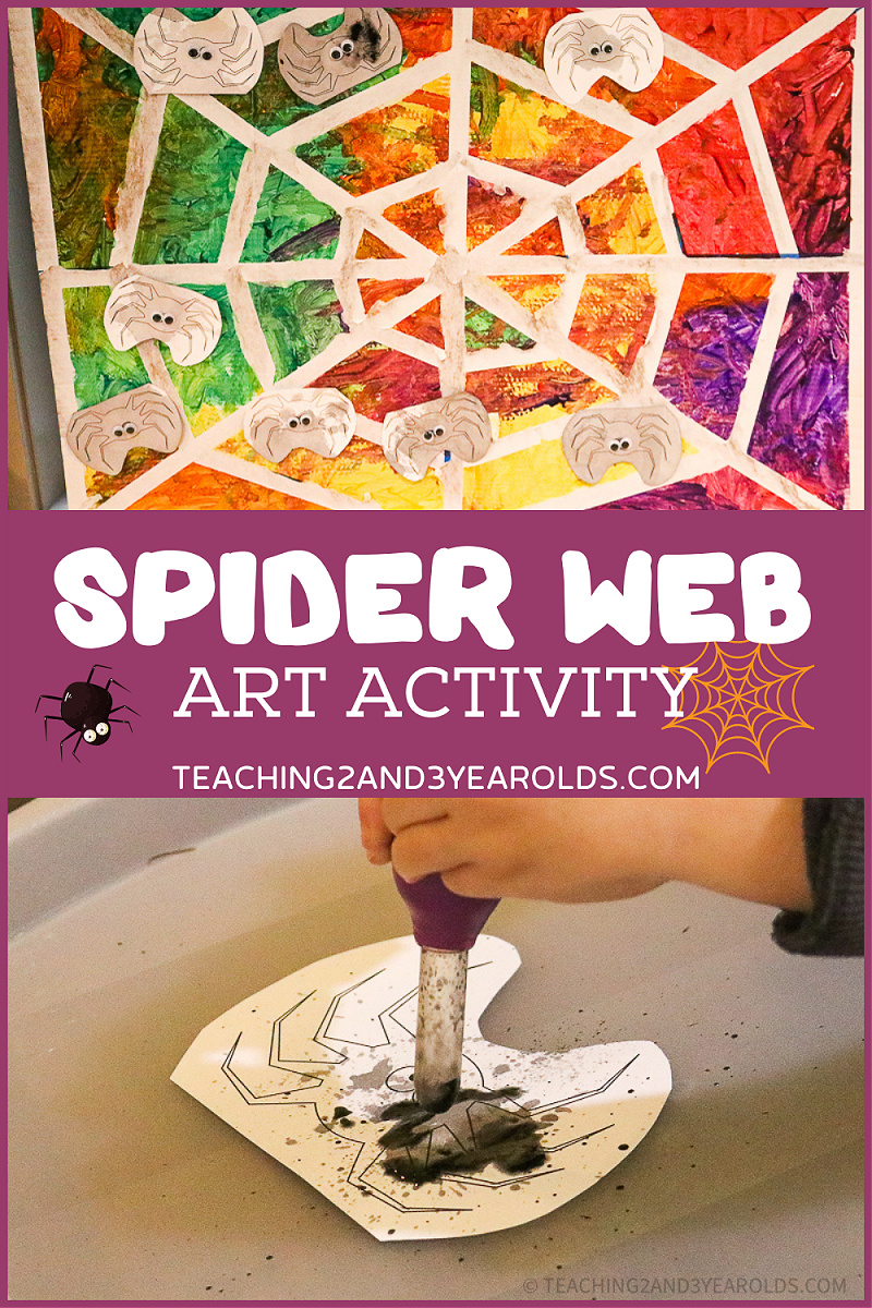 spider web art activity