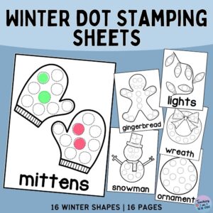 TPT Winter Dot Stamping Pack