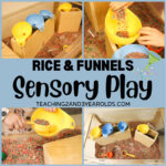 rice sensory play