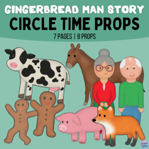 Gingerbread Man Story Circle Time Props