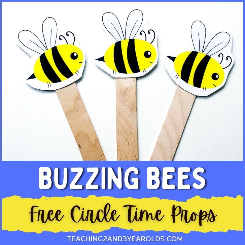 bee theme Circle Time Props