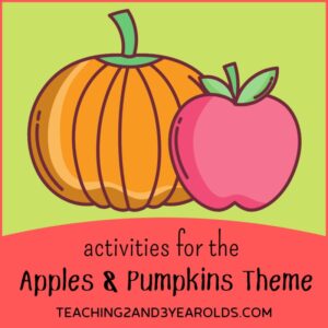preschool apples and pumpkins theme ideas