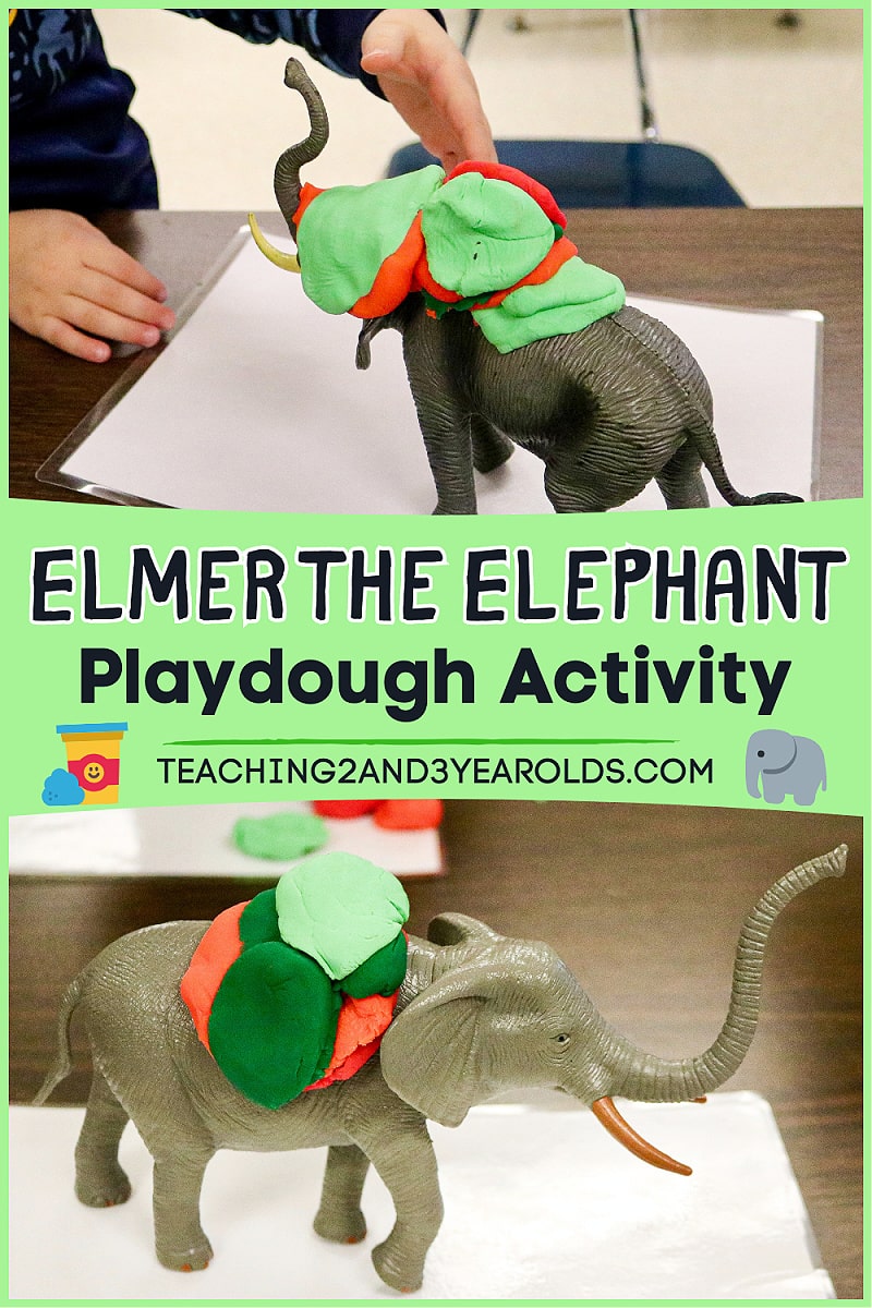 Elmer the Elephant Activity with Playdough