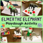 Elmer the Elephant Activity with Playdough