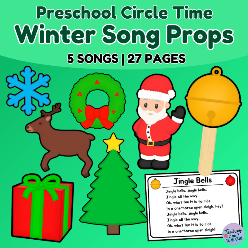 preschool circle time winter props