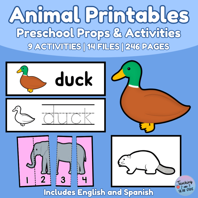 Preschool Animal Printabes