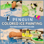 penguin process art activity for toddlers and preschoolers