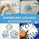 snowflake art collage