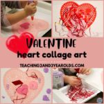 Valentine's Day heart collage